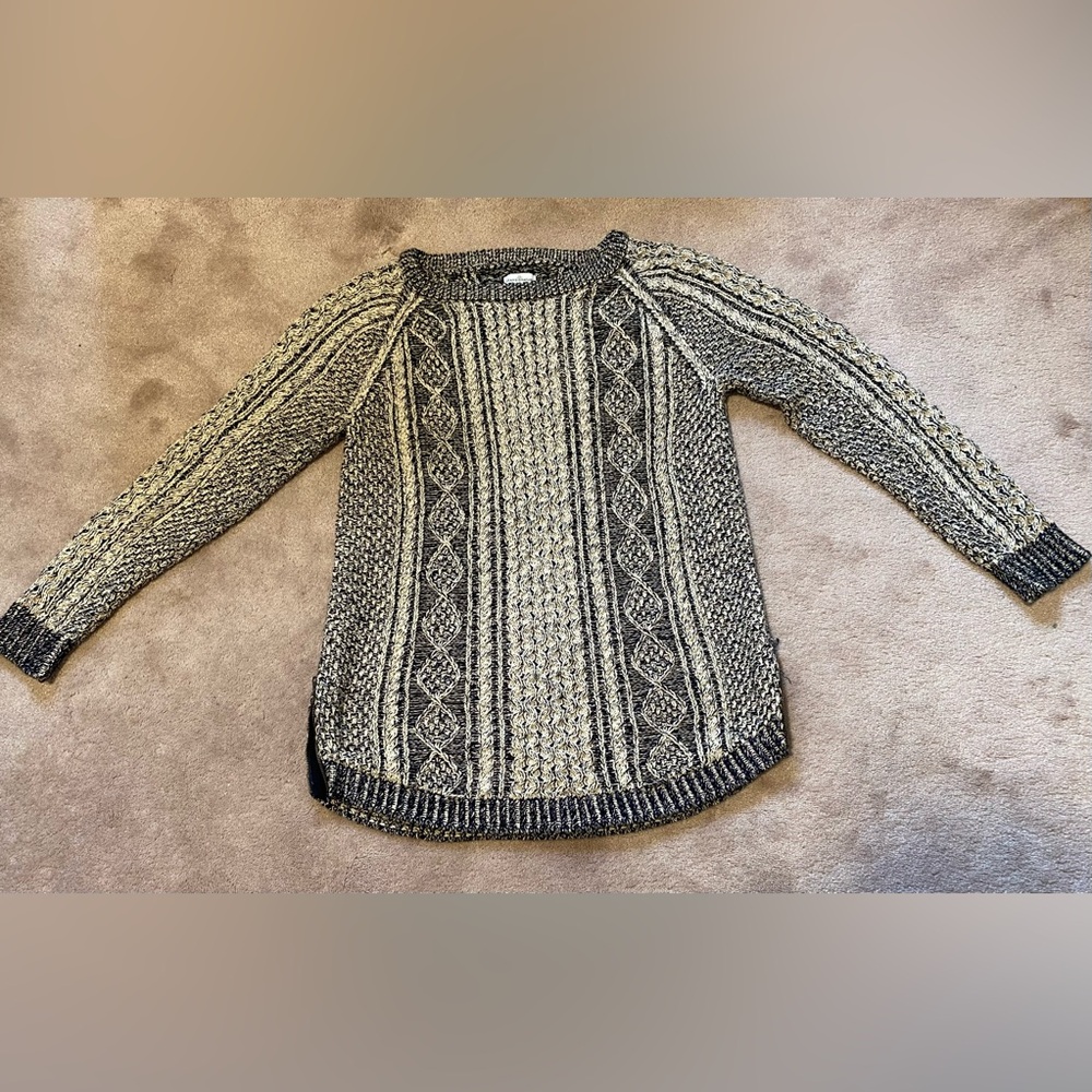 LL Bean Women’s Signature Cotton Fisherman Tunic Sweater